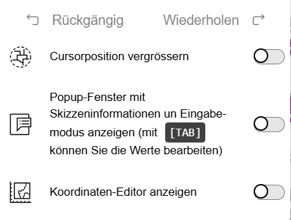 Skizzenpanel