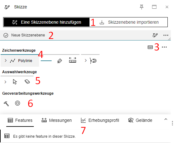 Skizzenpanel