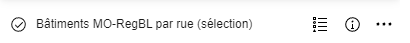 Résultat de la sélection 1