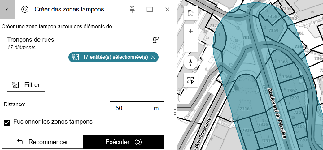 Exemple Zone tampon